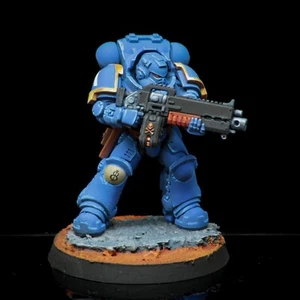 Professionally Painted WARHAMMER 40K Ultramarine Primaris Heavy Intercessor - Picture 1 of 6