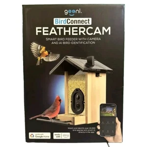 Geeni Bird Feathercam Smart Bird Feeder With Camera AI Bird Identification (new) - Picture 1 of 4