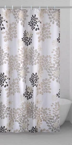 GEDY Tenda Doccia poliestere 240x200 cm Bianco / Marrone TTE 1302 2430 G.Caffè - Foto 1 di 1
