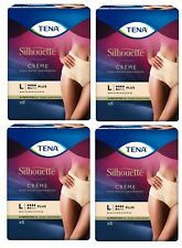 TENA Silhouette Plus High Waist Creme Large - 8 (Pack of 4)