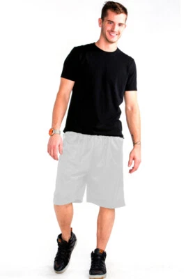 CAMISETA DEPORTIVA PARA HOMBRES 2 BOLSILLOS MALLA PANTALONES CORTOS GIMNASIO ENTRENAMIENTO BALONCESTO FITNESS S-5X Foto 1 de 4