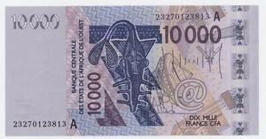 Billete de 10000 francos de África Occidental 2023 P 118A UNC sin circular Costa de Marfil - Imagen 1 de 2