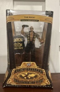 WWE Defining Moments The Rock Tribute From Mankind Figure new