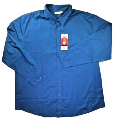 Nueva Camisa Chef Works Para Hombres 3XL Azul Cook Trabajo Vestido Informal LS Street Nueva con Etiquetas Foto 1 de 4