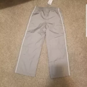Gymboree Boys Size 5T NWT Grey/ White Stripe Track Pants New - Picture 1 of 4