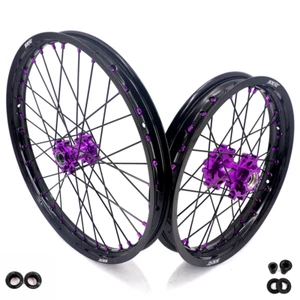 KKE 19/16" Dirt Bike Wheels Rims Fit SurRon Light Bee X 2019-2025 E-Bike Purple - Picture 1 of 13