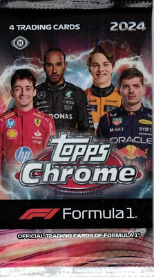 2024 TOPPS CHROME FORMULA 1 QUALIFYING LAP RACING F1 SEALED HOBBY PACK NEW STOCK - image 1 of 4