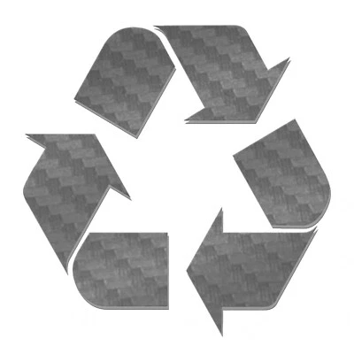 Recycle Sticker - Carbon Fiber Recycling Decal - Image 1 of 3