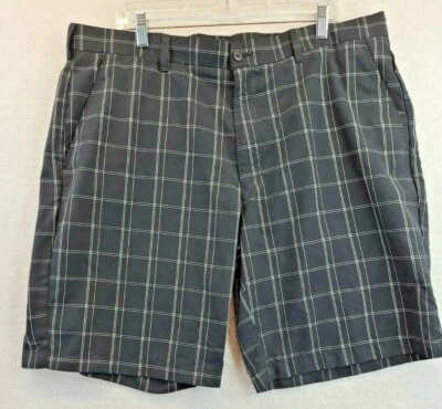 Pantalones cortos de golf Ben Hogan ligeros negros a cuadros para hombre cintura 40 Foto 1 de 4