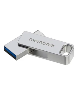 Unidad flash doble Memorex 128 GB tipo C/tipo A 93A00309-128G — TOTALMENTE NUEVA - Imagen 1 de 8