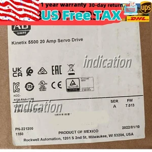 Nuevo AB 2198-H025-ERS2 Kinetix5500 SERVO DRIVE 2198H025ERS2 Envío rápido EE. UU. Impuestos gratuitos - Imagen 1 de 3