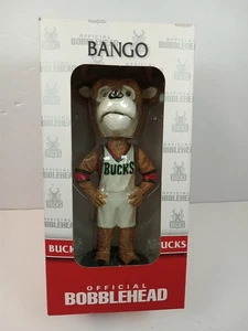 2009-2010 Milwaukee Bucks Mascot BANGO White Jersey SGA Bobblehead.  Brand NEW!! - Picture 1 of 6