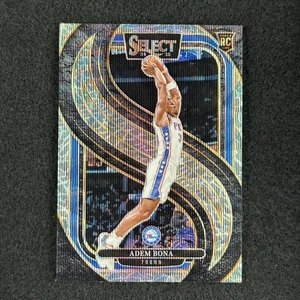 2024-25 Panini Select Premier Level #196 Adem Bona Elephant Prizm RC 76ers - Picture 1 of 2