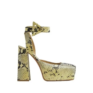 Bottega Veneta Faded Python Noir Tower Pumps - Picture 1 of 24