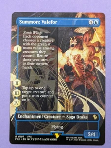MTG Magic: FINAL FANTASY: Summon: Valefor Borderless #0197 Rare - NM - Picture 1 of 2
