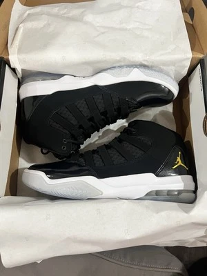 Jordan Max Aura - “Black/University Gold-White” - Size 12 (New) - AQ9084 041 - Image 1 of 4