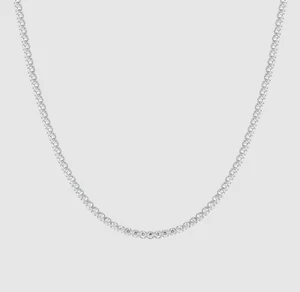 Collana Luca Barra Donna Acciaio Zirconi Bianchi _CK2206 - Picture 1 of 4