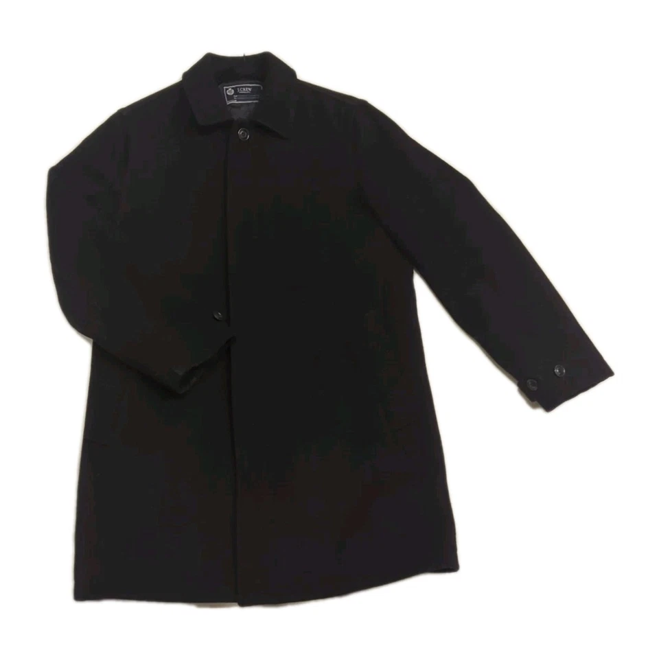 Car Coat J.Crew Small Men's Wool Black - Image 1 of 4