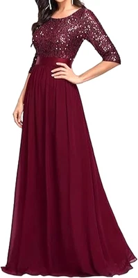 EVER PRETTY Formal Evening Party Prom Bridal Elegant Sequin Dress UK Size 8 / S - Image 1 of 4