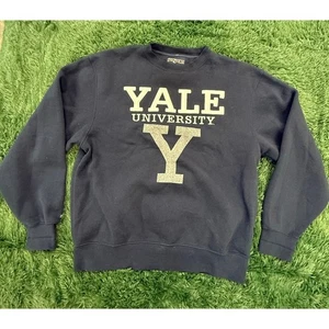 Felpa Pullover Yale University Y2K Blu Jansport Taglia Large - Foto 1 di 5