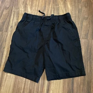 Wonder Nation Boys Black Shorts Khaki Pull On Drawstring Size 8 - Picture 1 of 8