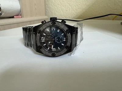 Reloj Swiss Legend SL20151-BB-11 Acelerador Diamantes Bisel Reloj Cronógrafo Foto 1 de 4