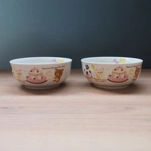 Raro set 2 ciotole in ceramica Rilakkuma Dolci - versione nastro - Joshin 2013 - Foto 1 di 24