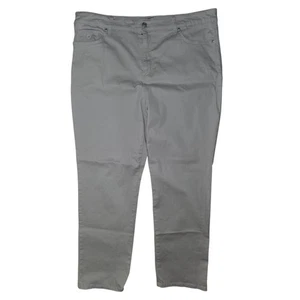 Women's Straight Leg Beige Jeans Plus Size 18 Gloria Vanderbilt - Picture 1 of 6