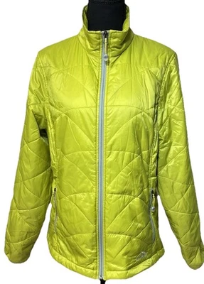 L.L.Bean PrimaLoft Quilted Jacket Women’s M Lime Green Lightweight Warm - Image 1 of 4