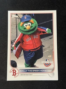 2022 Topps Opening Day Mascots Wally The Green Monster #M-2 - Picture 1 of 2