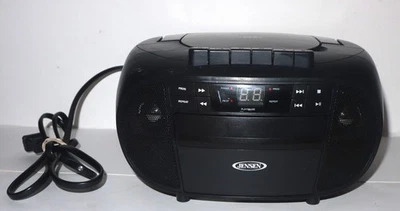 Reproductor de cassette y CD estéreo portátil JENSEN CD-550 con radio AM/FM - Probado funciona Foto 1 de 4