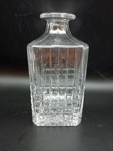 Vintage Tiffany & Company Kristall Karaffe Karo Design 10 Zoll fehlender Stopfen - Bild 1 von 22