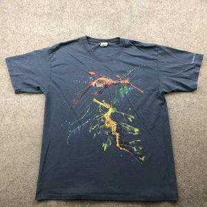 Vintage Tennessee Aquarium Shirt Mens Large 2002 Leafy Sea Dragon Graphic Nature - Picture 1 of 10