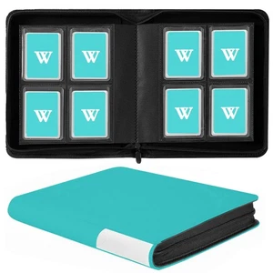 Toploader Binder, 4-Pocket Top Loaders Binder Album Holds 128 Top Loaders, To... - Picture 1 of 6