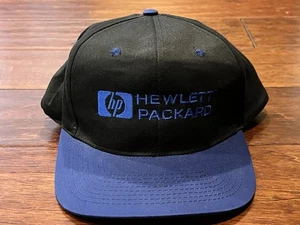 De colección Hewlett Packard HP Negro Azul Para Hombres OS Snapback Logo Gorra de Béisbol NUEVA - Imagen 1 de 9