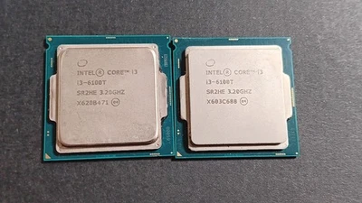 Intel Core i3-6100T 3.2 GHz LGA 1151 Desktop CPU Processor SR2HE Lot Of 2 - Image 1 of 2