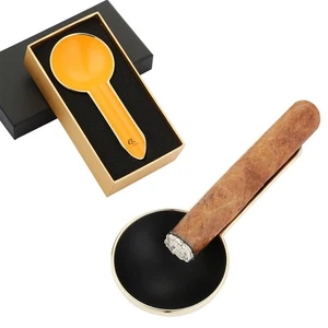 Galiner Metal Cigar Ashtray Single Slot Cigarette Ash Holder Outdoors Gift Box - Picture 1 of 10