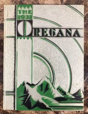 Anuario universitario de la Universidad de Oregon 1931 Oregana patos anuales fútbol americano vintage Foto 1 de 4