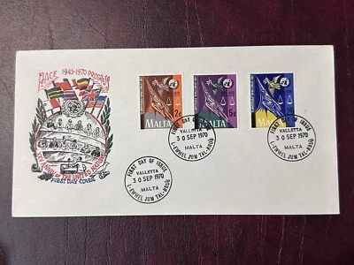 Malta FDC 25th Ann of the United Nations 1970 - Image 1 of 2