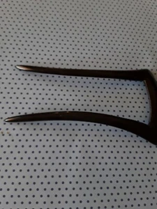 Peigne 2 dents ancien noir # comb - Picture 1 of 3