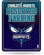 Charlotte Hornets 8-Inch by 11-Inch Metal Parking Sign Décor