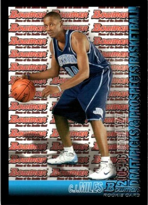 2005-06 BOWMAN DRAFT PICKS AND PROSPECTS C.J. Miles Utah Jazz - Image 1 of 2