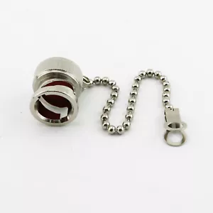 1pc Protective Dust Cap with Chain for RP.BNC BNC Female RF Connector Zinc Alloy - Picture 1 of 7