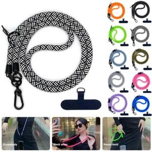 10mm Thick Rope Cell Phone Lanyard Spacer, Universal Anti Phone Theft Strap - Picture 1 of 27