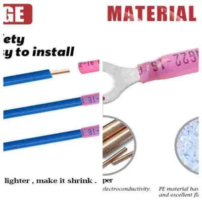 Heat Shrink Electrical Wire Connectors Ring Spade Crimp Terminals( 10-22AWG) - Image 1 of 4