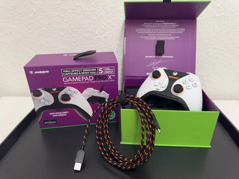 Gamepad Pro X weiß mit Hall Effect Sensoren, Microsoft PC/XBOX Certified - Bild 1 von 4