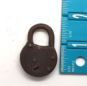 Vintage antikes kleines Sargent Vorhängeschloss, ohne Schlüssel - Bild 1 von 2