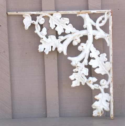 Antique Cast Iron Porch Bracket Victorian Gingerbread Eave Corbel a Cover