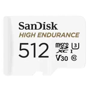 SanDisk 512GB High Endurance micro SDXC card IP Cams & Nextbase Dash Cams UK - Picture 1 of 6
