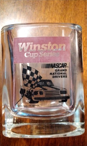 Vintage NASCAR Heavy Square Glass 1983 Winston Cup Series Grand National Drivers Cover